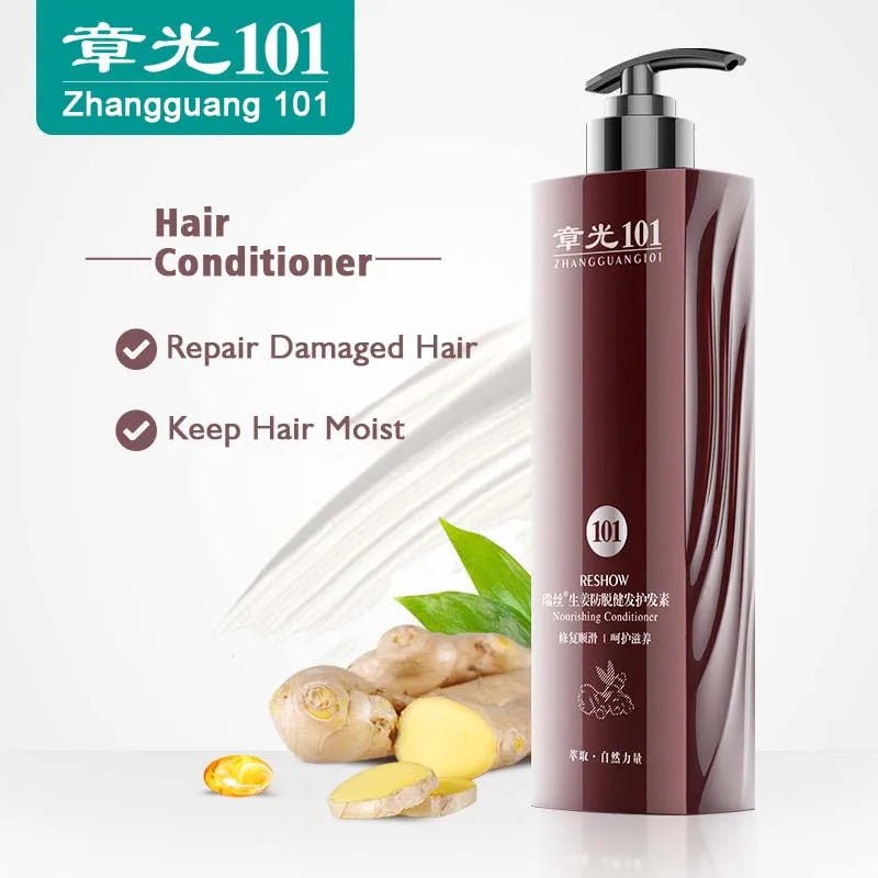 Zhangguang 101 Anti Hair Loss Hair Shedding Proof Shampoo 360g Ginger Nourishing Hair Conditioner Set Chinese HERBAL - PrimeNest